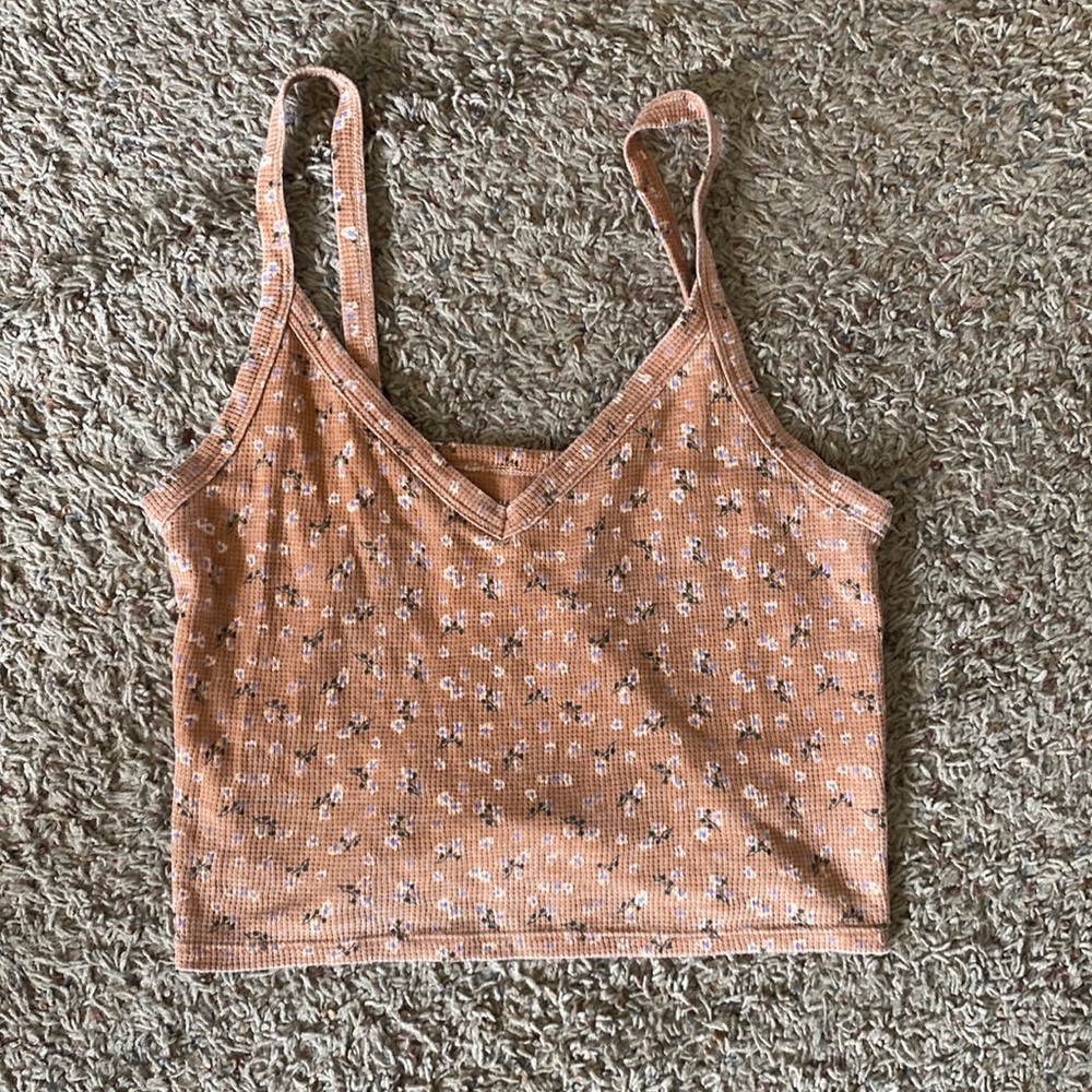 American Eagle- Crop top - size M - with flowers